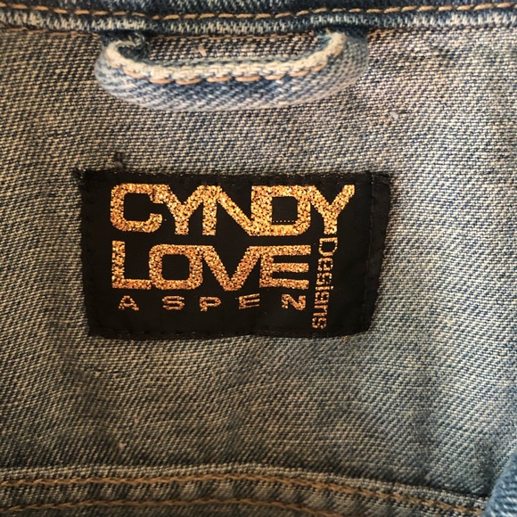 Cindy Love custom denim jacket sz small - Picture 4 of 14